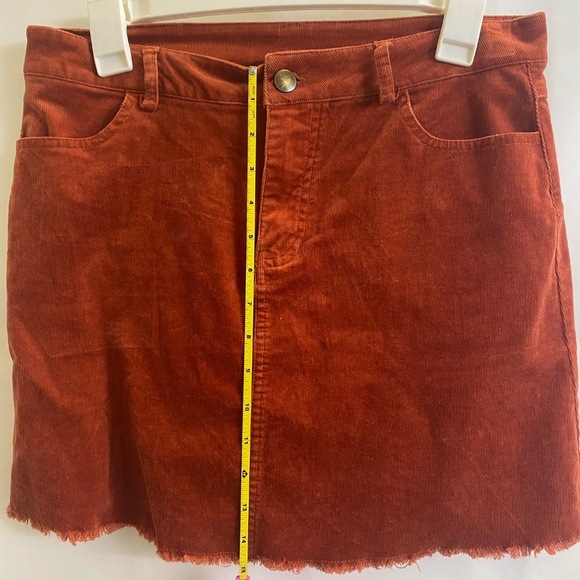 Forever 21 Orange Corduroy Skirt - Picture 4 of 6